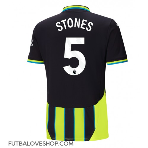 Dres Manchester City John Stones #5 Preč 2024-25 Krátky Rukáv